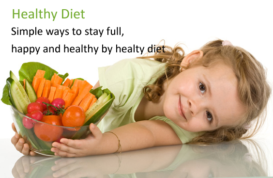 Simple ways to stay full, happy and healthy by healthy diet.